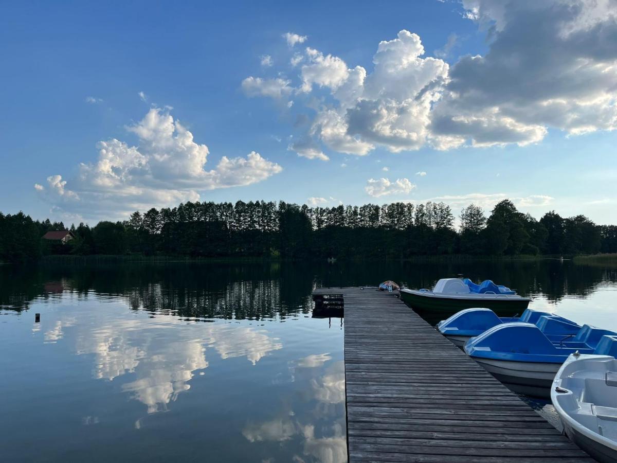 Domek Z Kominkiem Nad Jeziorem Z Jacuzzi Ogrodowym Sumowo  Exterior foto
